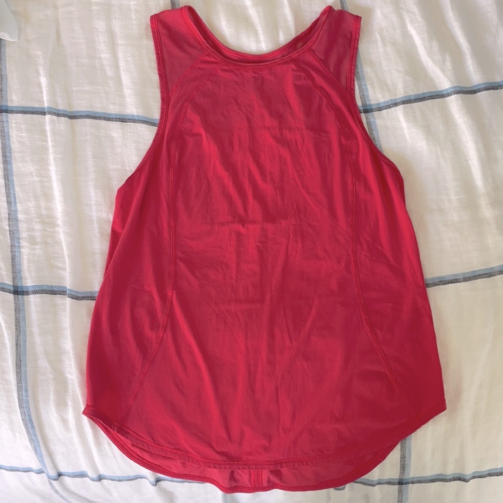 Pink Lululemon workout Tank